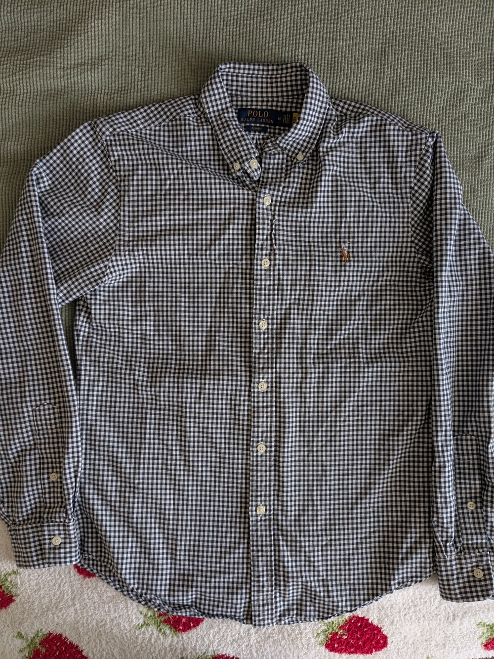 Polo Ralph Lauren Slim Fit Striped Oxford Shirt Size Medium